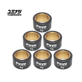 YUMINASHI /PAYU 8 GR. ROLLER WEIGHT SET (Ø20x12) (6PCS/SET)  (AEROX / NMAX / TRICITY)