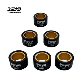 YUMINASHI/PAYU 10 GR. ROLLER WEIGHT SET (Ø20x12) (6PCS/SET) (YAMAHA AEROX / NMAX / TRICITY)