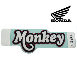 GENUINE HONDA MARK/STICKER/DECAL (MONKEY) *TYPE3*, BATTERY COVER (Z125 PEARL NEBULA RED) (86641-K0F-T00ZB)