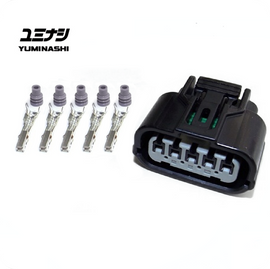 YUMINASHI THROTTLE BODY CONNECTOR, 5-PIN, FEMALE