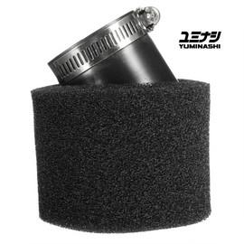 YUMINASHI 45MM - 45° ANGLE, DOUBLE LAYER FOAM / ABS AIR FILTER (17220-045-F45B)