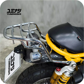 YUMINASHI REAR RACK, CHROME (HEAVY DUTY) (Z125 MONKEY 4-SPEED & 5-SPEED) (81200-K0F-000XW)
