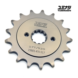 17T (#520 PITCH) YUMINASHI PRO-SERIES FRONT SPROCKET (CBR250/300R - CRF250/300 L/M - CB250/300 F/R - CMX250/300...) (23801-KYJ-517)