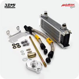 YUMINASHI EDITION MORIN 4-ROW OIL COOLER SET WITH MESH GUARD (EURO-4 Z125 MONKEY) (15600-K0F-T04X)