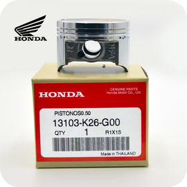 GENUINE HONDA PISTON 0.50 (50.50MM) (MSX-GROM 125 /SUPER CUB 125/Z 125 MONKEY EURO-5) (13103-K26-G00)