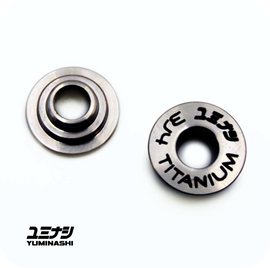 YUMINASHI TITANIUM VALVE SPRING RETAINER SET (SCOMADI, RA, LAMBRETTA, PEUGEOT...) (3J3-03005-00TS)