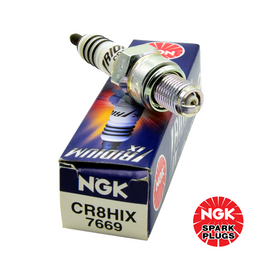 GENUINE NGK IRIDIUM NGK SPARK PLUG / GENUINE JAPAN (SHORT NON-PROJECTED ELECTRODE) (CR8HIX)