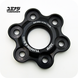 YUMINASHI 6-BOLT BILLET CLUTCH LIFTER PLATE (BILLET 6061-T6 ALLOY ANODISED BLACK) (EURO-5) (22361-K1M-T06)