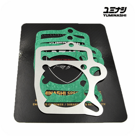 SPECIAL YUMINASHI 0.5MM ALUMINIUM SPACER GASKET SET (Ø59MM INSIDE) (NICE110 / WAVE100 / WAVE110 / EX5 CARB.) (12191-KFL-00559S)
