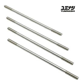 YUMINASHI M8 X 241MM (9.5 INCH) STAINLESS STEEL CYLINDER STUD BOLT SET (4PCS/SET) (90031-M08-241SS)