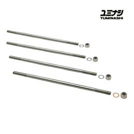 YUMINASHI M7 X 228.6 MM (9 INCH) STAINLESS STEEL CYLINDER STUD / NUT & WASHER SET (12PCS/SET) (90031-S07-228SS)