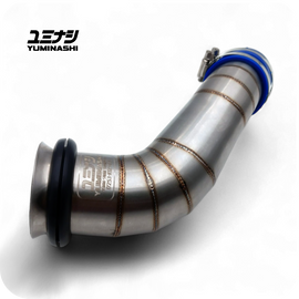 YUMINASHI | 45MM-51MM STAINLESS STEEL AIR INTAKE SET WITH GROMMET FOR LARGE THROTTLE BODY (ADV160 | CLICK160 | PCX160) (172523-K1Z-51SS)