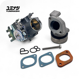 YUMINASHI | 34MM GT4S HEAD THROTTLE BODY & MANIFOLD SET (FOR eSP+ 125/160CC STD HEAD ) (16410-K0R-34GT4)