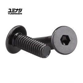 M6 X16MM FLAT BLACK STAINLESS HEX BOLT SET (NAVI110 | ACTIVA110) (95701-06016-FS)