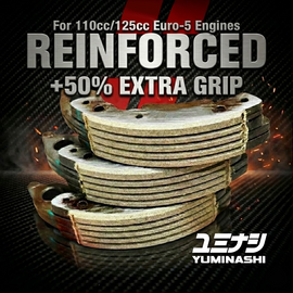 YUMINASHI +50% GRIP REINFORCED PRIMARY CLUTCH WEIGHT SET (EURO-5 110/125CC SEMI-AUTO CLUTCH)