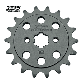 Large 18-tooth 415 pitch front sprocket for big bore Honda Wave and Grom builds.