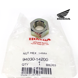 GENUINE HONDA NUT, HEX. (14MM) / ECROU, HEX (PCX125 V1 2009-2012) (94030-14200)