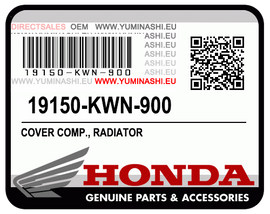 19150-KWN-900 | COVER, RADIATOR (PCX125 V1 OEM PARTS)