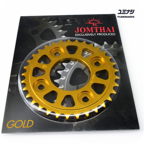 JOMTHAI 34T REAR SPROCKET, 7075-T6 ADVANCED AVIATION GRADE (#420) (41200-K26-034RG)