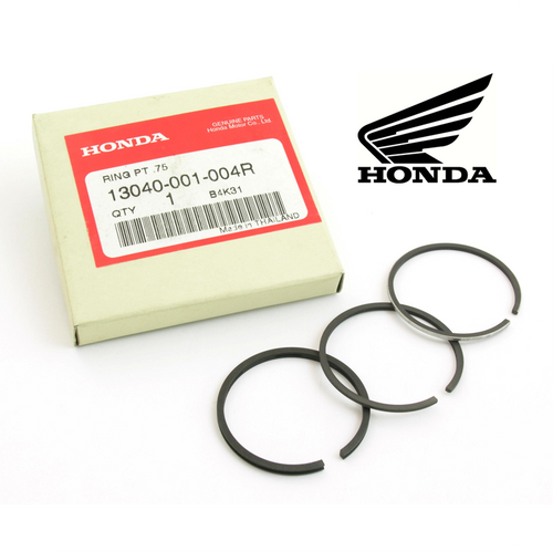 0.75 PISTON RINGS SET, GENUINE HONDA (Z100 / CZ100 / C100) (13040-001-004R)
