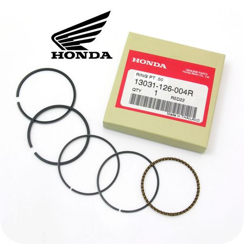 GENUINE HONDA PISTON RINGS SET Ø47.50MM, 0.50 (12V. ST70 / CT70 / C70 / C90) (13031-126-004R)