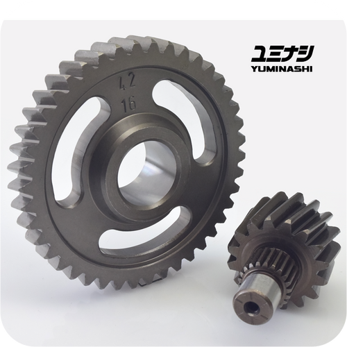 YUMINASHI 16/42 FINAL GEAR SET / HEAVY DUTY (AIR BLADE 125 - CLICK125/150 - PCX125/150 - SH125i/150i)) (23420-KZY-1642) YUMINASHI 16/42 FINAL GEAR SET / HEAVY DUTY (AIR BLADE 125 - CLICK125/150 - PCX125/150 - SH125i/150i)) (23420-KZY-1642)