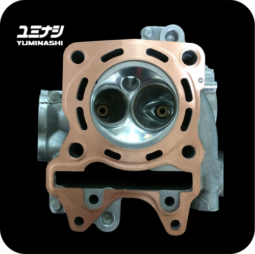 YUMINASHI 60MM/164CC FULL FLOW (8-HOLES) COPPER HEAD GASKET (FOR 125 HEAD) (12251-K35-600C) YUMINASHI 60MM/164CC FULL FLOW (8-HOLES) COPPER HEAD GASKET (FOR 125 HEAD) (12251-K35-600C)