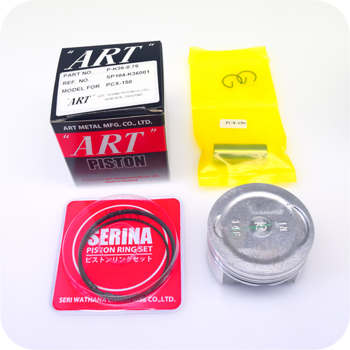 GENUINE "ART" 0.75 (58.15MM) PISTON ASSY / 14MM PIN (PCX150 / VARIO150 / ADV150 / SH150i) (K-K36-0.75)