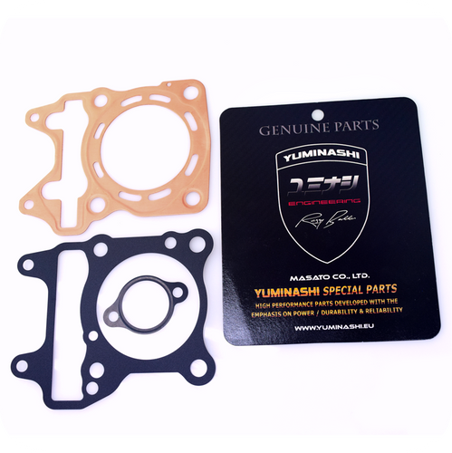 YUMINASHI 60MM/164CC FULL FLOW (8-HOLES) COPPER HEAD GASKET SET (FOR PCX125 V1 HEAD) (12251-KWN-600CS)