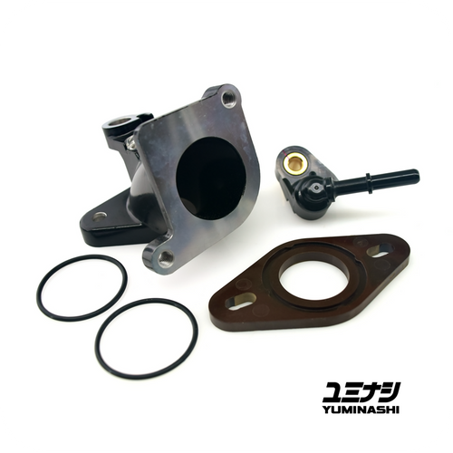 YUMINASHI 30MM MANIFOLD K26 TYPE-1B (MSX/GROM/Z125 MONKEY/...) (17110-K26-930S) YUMINASHI 30MM MANIFOLD K26 TYPE-1B (MSX/GROM/Z125 MONKEY/...) (17110-K26-930S)