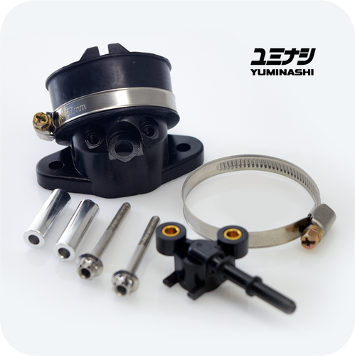 YUMINASHI A-TYPE (37/39MM) MANIFOLD SET (BIZ125i/INNOVA125i/Z50 FI MONKEY) (17110-KTM-D37)
