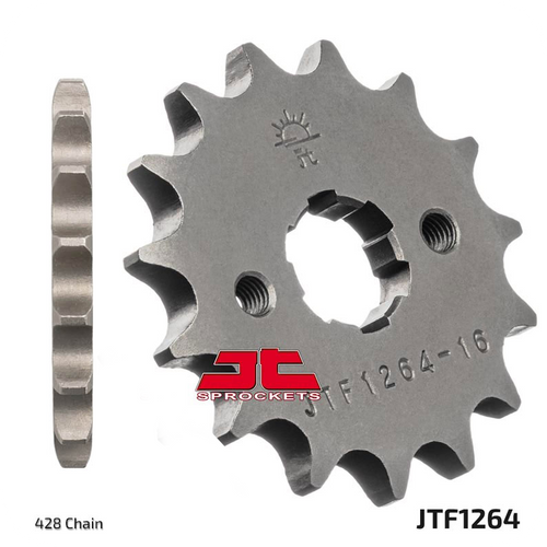 16T (428) SCM420 CHROMOLY STEEL ALLOY SPROCKET (JTF1264) (JTA-H-DA-428-F-16)