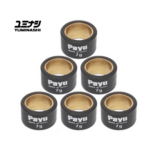 PAYU 7 GR. ROLLER WEIGHT SET (Ø20x12) (6PCS/SET) (AEROX - NMAX - NOUVO125/135) (22123-ARX-007) PAYU 7 GR. ROLLER WEIGHT SET (Ø20x12) (6PCS/SET) (AEROX - NMAX - NOUVO125/135) (22123-ARX-007)