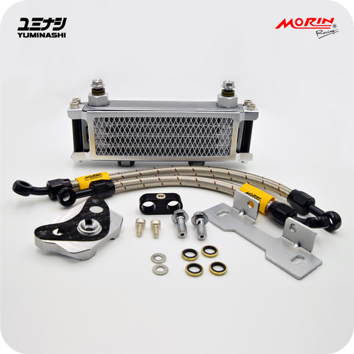 YUMINASHI EDITION MORIN 4-ROW OIL COOLER SET WITH MESH GUARD (WAVE110i) (15600-KWW-000)