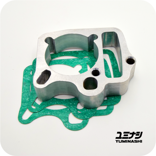 YUMINASHI 25.5MM ALUMINIUM SPACER GASKET SET (Ø56.9MM INSIDE) (NICE110 / WAVE100 / WAVE110 ) (12191-KFL-2559S)