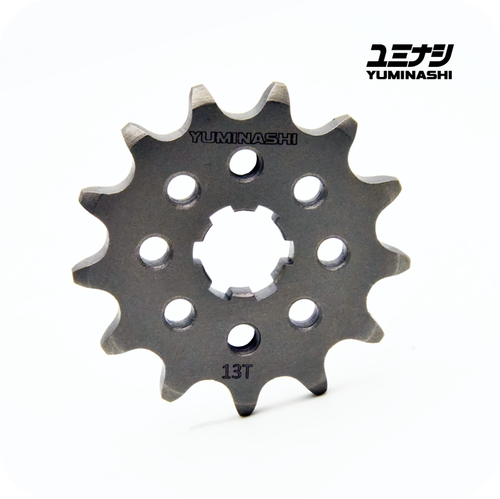 Direct 13-tooth 420 pitch replacement front sprocket for classic Honda Z50 Monkey and CT70 Trail restorations.