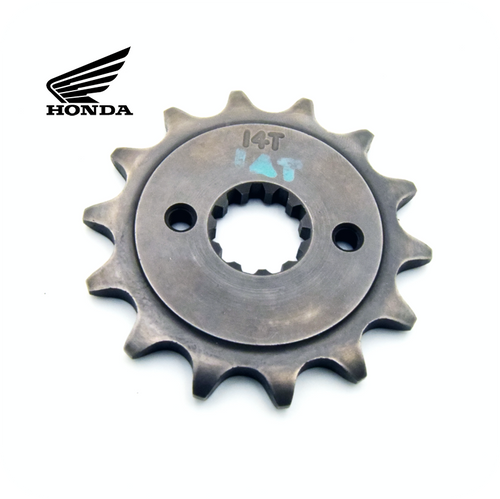 GENUINE HONDA SPROCKET, DRIVE (14T) (CBR250R - CBR300R - CRF250L/M/RALLY - CB300F/R - CMX300...) (23801-KYJ-900 / 23801-KYJ-901)