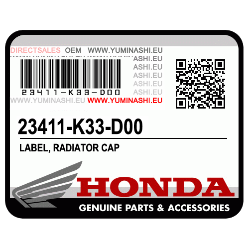 GENUINE HONDA GEAR, COUNTERSHAFT FIRST (41T) / PIGNON PREMIERE D'ARBRE DE RENVOI (23411-K33-D00)