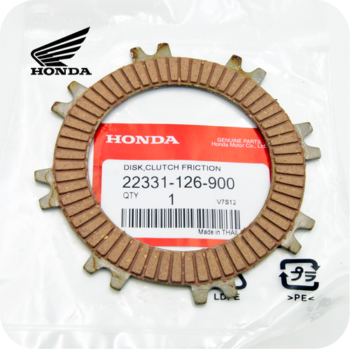 GENUINE HONDA DISK, CLUTCH FRICTION (22331-126-900 / 22331-GW8-681)