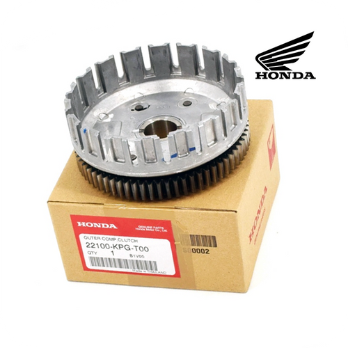 GENUINE HONDA OUTER COMP., CLUTCH (MSX125 / GROM125 - Z125 MONKEY) (22100-KPG-T00 / 22100-KPG-T01)