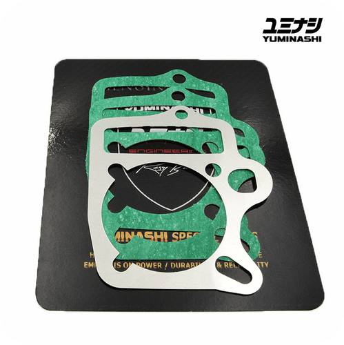SPECIAL YUMINASHI 0.5MM ALUMINIUM SPACER GASKET SET (Ø59MM INSIDE) (NICE110 / WAVE100 / WAVE110 / EX5 CARB.) (12191-KFL-00559S)