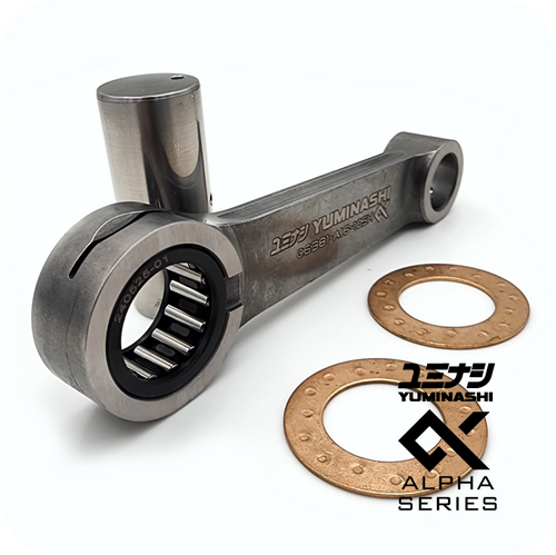 104.5L / 16-PIN FORGED H-BEAM ALPHA CONROD SET (YUMINASHI 71.9MM STROKE ALPHA CRANKSHAFT) (06381-A16-105H) 104.5L / 16-PIN FORGED H-BEAM ALPHA CONROD SET (YUMINASHI 71.9MM STROKE ALPHA CRANKSHAFT) (06381-A16-105H)