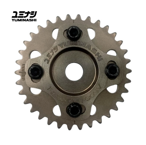 YUMINASHI 34T ADJUSTABLE CAM TIMING SPROCKET (4 VALVE HEAD WAVE125 / NICE125) (14321-KPH-904V) YUMINASHI 34T ADJUSTABLE CAM TIMING SPROCKET (4 VALVE HEAD WAVE125 / NICE125) (14321-KPH-904V)