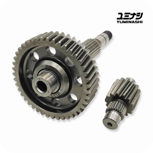 YUMINASHI | 14/43T FINAL DRIVE GEAR SET WITH SHAFT (4V 125CC/160CC eSP+ ENGINES) (23430-K1Z-1443) YUMINASHI | 14/43T FINAL DRIVE GEAR SET WITH SHAFT (4V 125CC/160CC eSP+ ENGINES) (23430-K1Z-1443)
