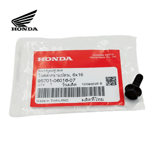 GENUINE HONDA BOLT FLANGE, 6X16MM (SH 300) (95701-06016-07) GENUINE HONDA BOLT FLANGE, 6X16MM (SH 300) (95701-06016-07)