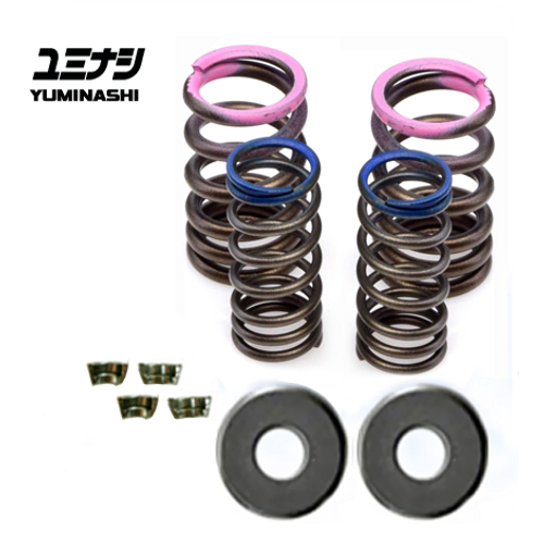 YUMINASHI HIGH LIFT PROGRESSIVE DOUBLE VALVE SPRING & RETAINER SET (MSX/SF - GROM/SF - MONKEY 125) (14752-K26-000)