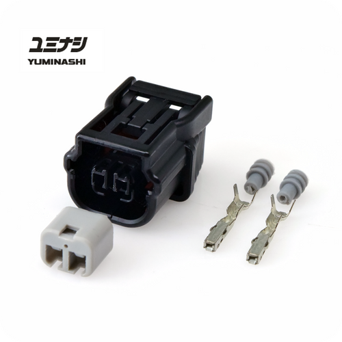 YUMINASHI FEMALE INJECTOR CONNECTOR SET WITH TERMINALS & SEALS (FOR B-TYPE INJECTOR)