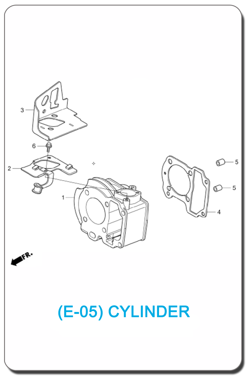 E-05-CYLINDER FOR HONDA CLICK110 2007 MALL INDEX PICTURE