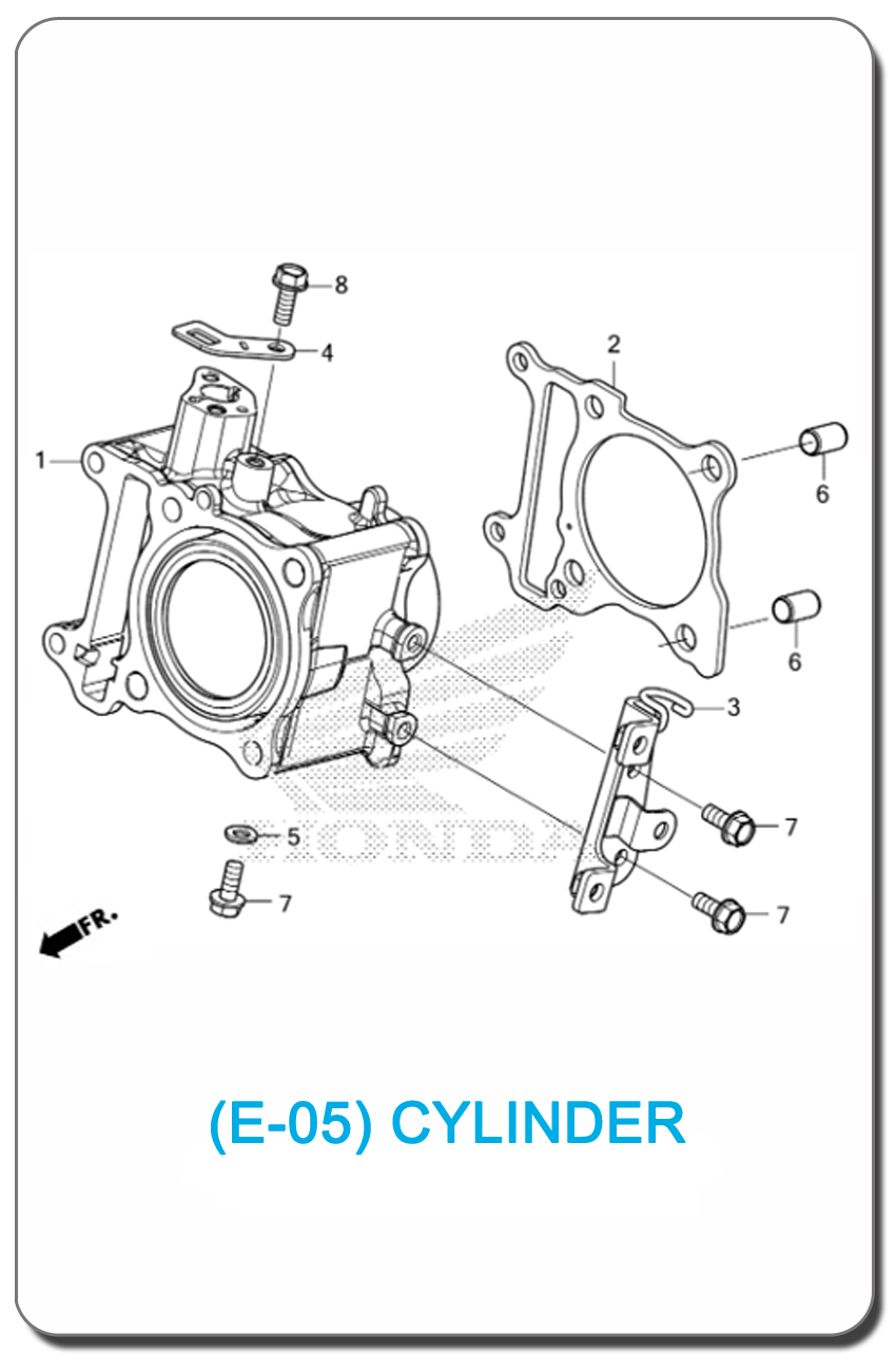 E-05-CYLINDER FOR HONDA PCX160 2025