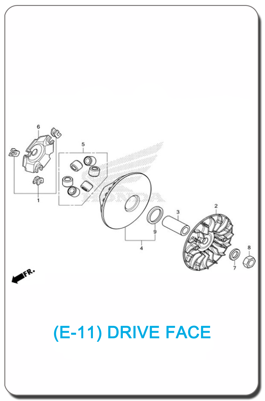 E-11-DRIVE FACE FOR HONDA PCX160 2025